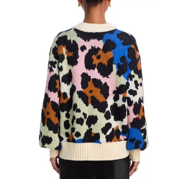 NEW FARM RIO Colorful Leopard Knit Sweater in Colorful Size XL NWT $230 - Picture 4 of 9